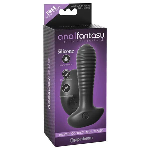DISC- Anal Fantasy Elite Collection Remote Control Anal Teaser Black