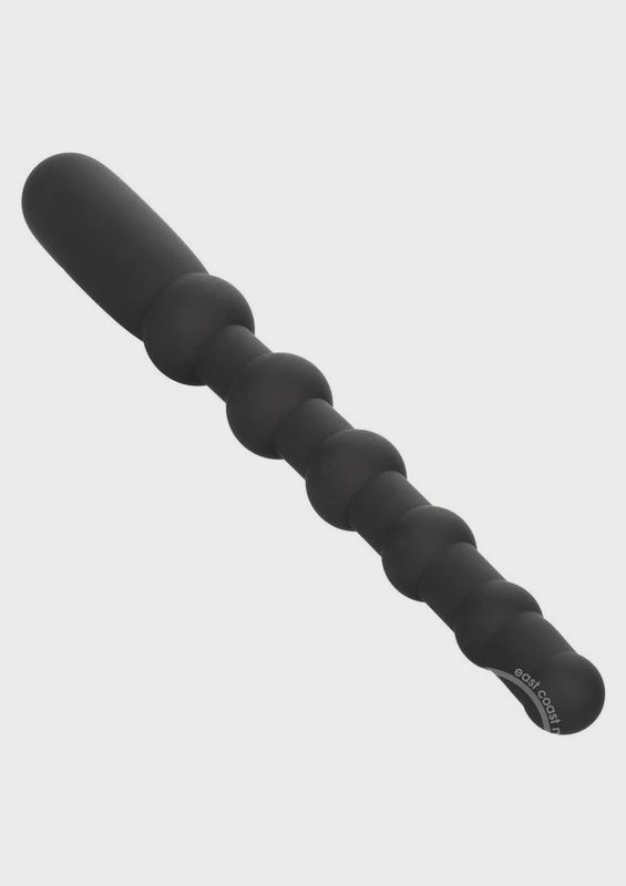 Anal Toys Rechargeable X-10 Silicone Beads - Black
