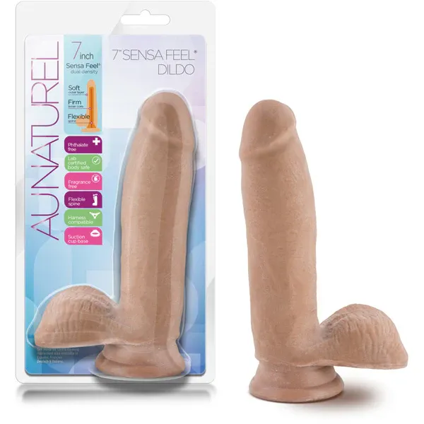 Au Natural 7" Sensa Feel Dildo Latin