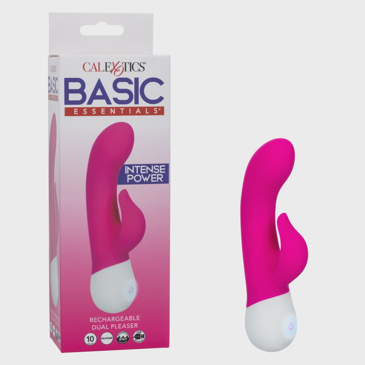 Basic Essentials® Rechargeable Dual Pleaser