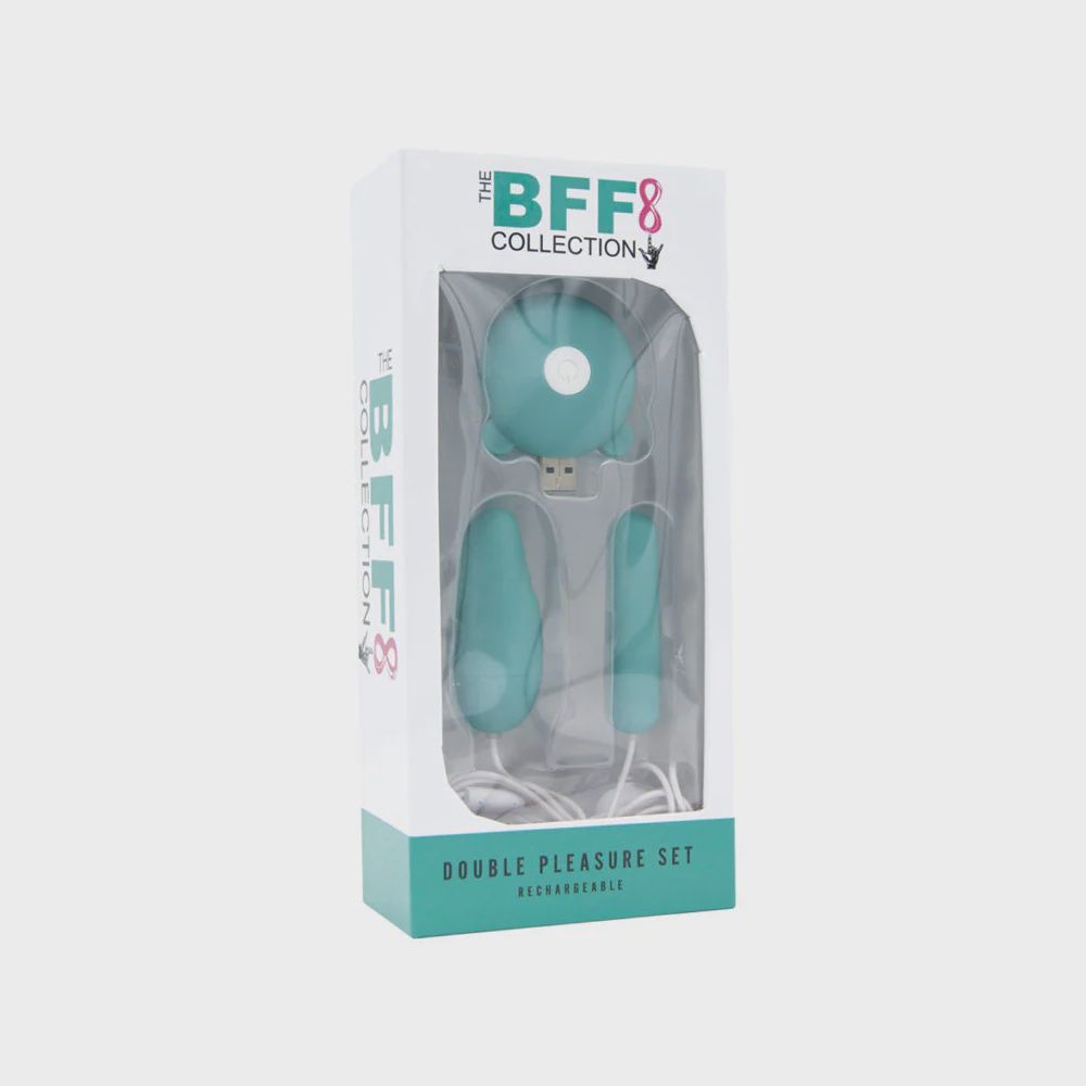 Bff Double Pleasure Set Rechargeable Turquoise