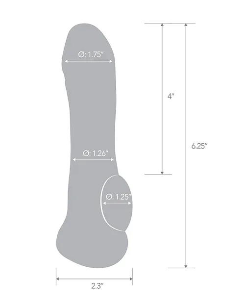 Blue Line C &amp; B 6.25" Transparent Penis Enhancing Sleeve Extension - Clear