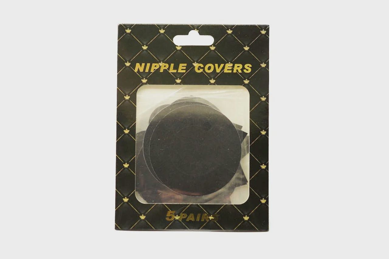 Black Satin Assorted Shapes Paistees 5pk