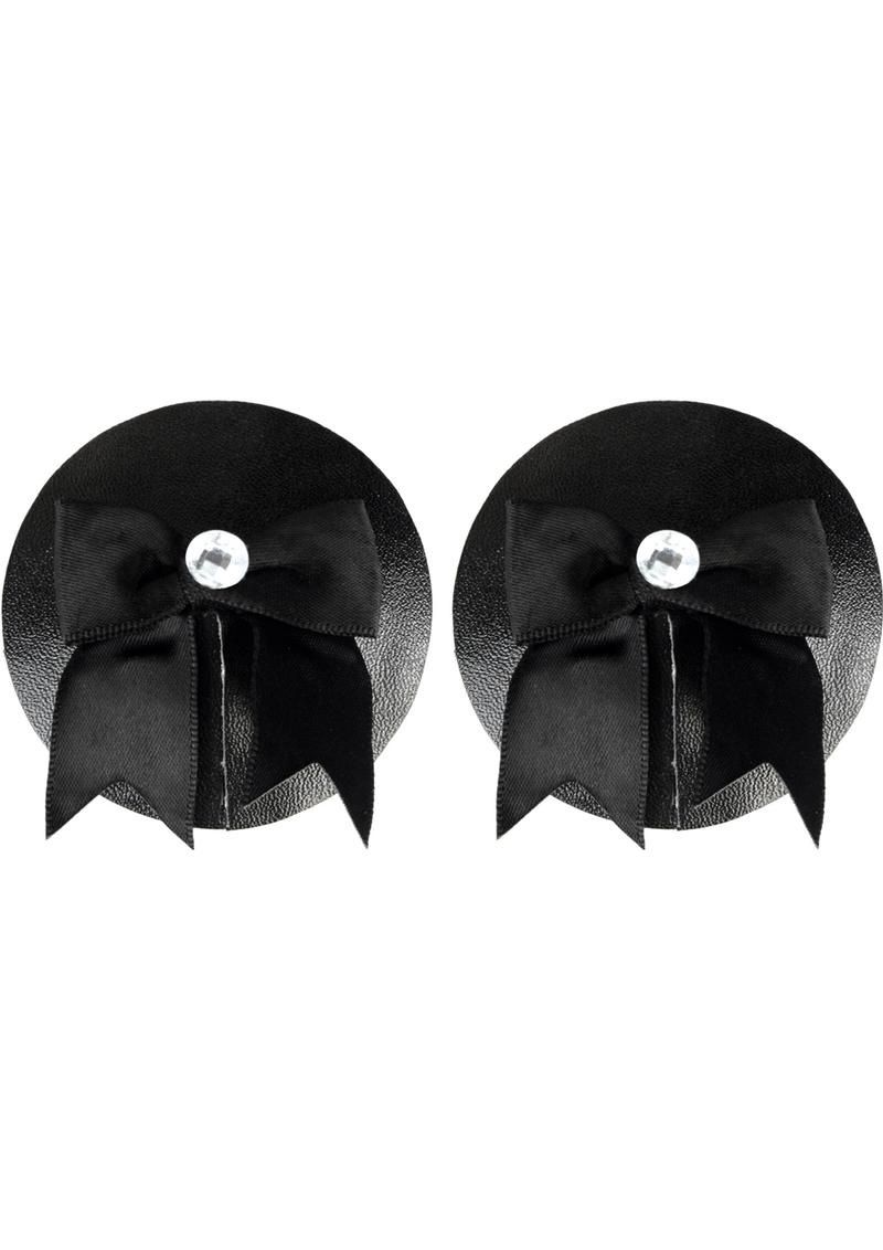 BLACK PATENT LEATHER WITH BOW