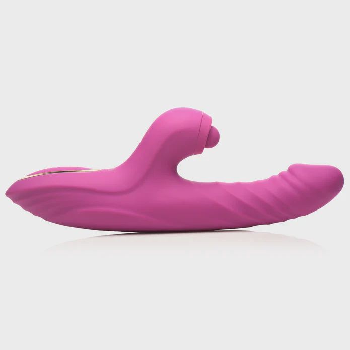 Bumping Bunny Thrusting &amp; Pulsing Silicone Rabbit Vibrator