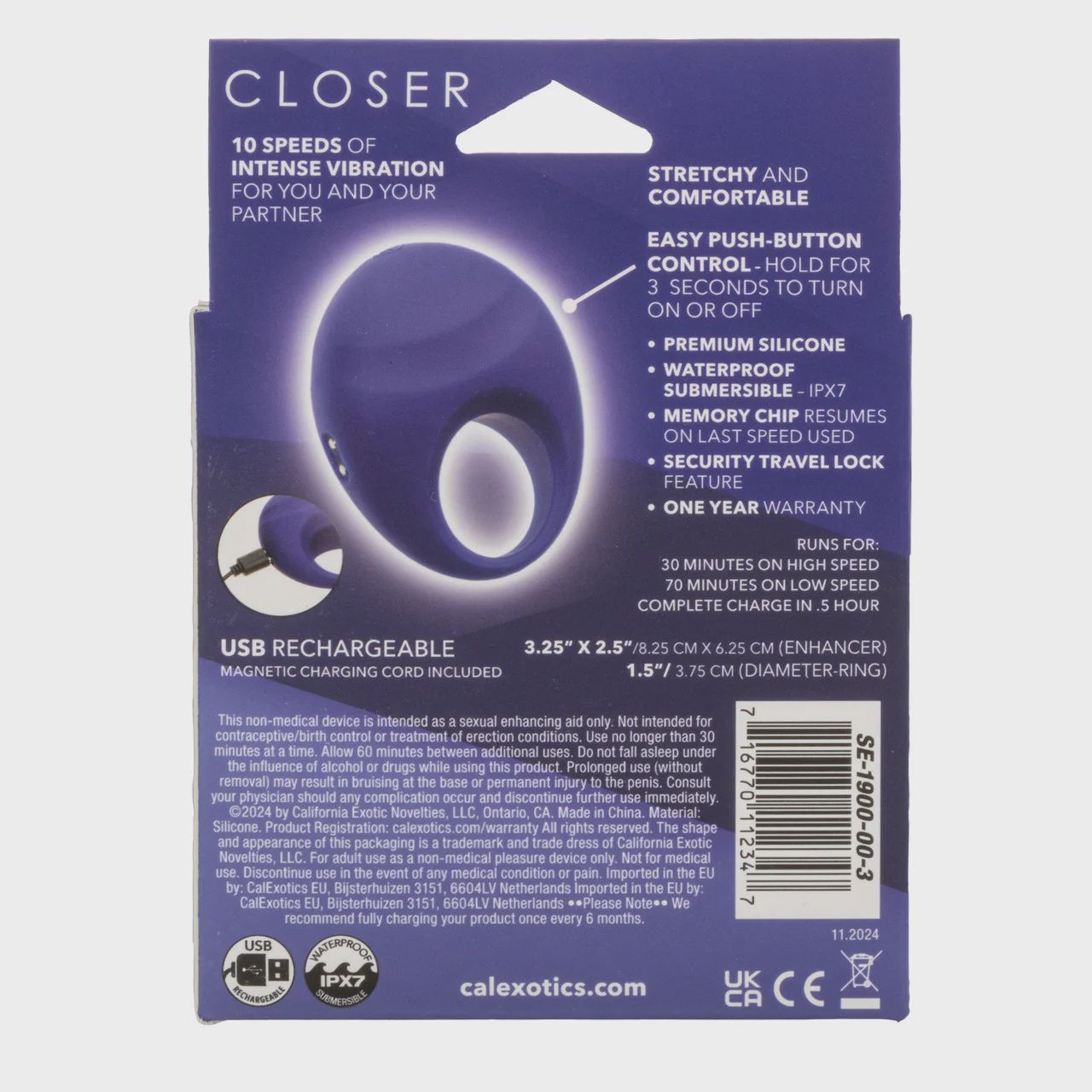 Closer™ Intimate Rechargeable Ring Embrace