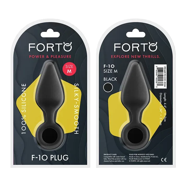 F-10: SILICONE PLUG - MEDIUM BLACK