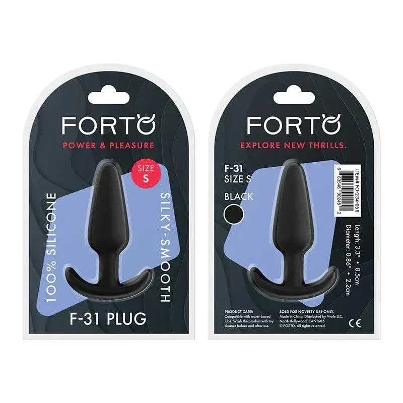 F-31: 100% SILICONE PLUG - SMALL RED