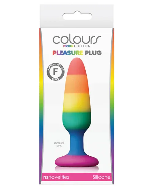 DISC- Colours Pride Edition Pleasure Plug Small - Rainbow