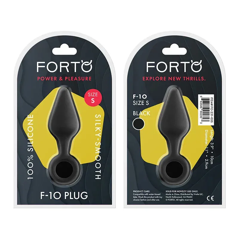 F-10: SILICONE PLUG - SMALL BLACK