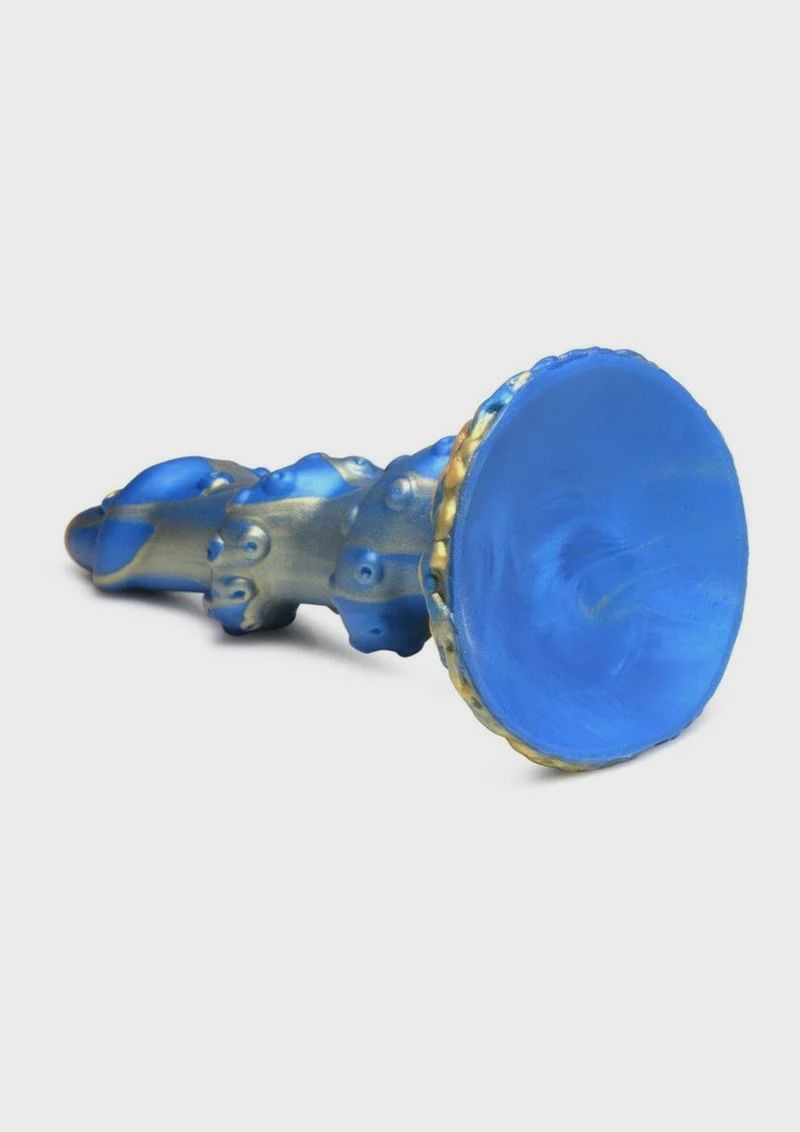 Creature Cocks Kraken Silicone Dildo - Blue/Gold