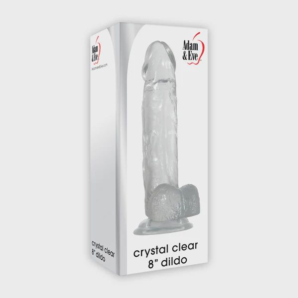 Crystal Clear 8" Dildo