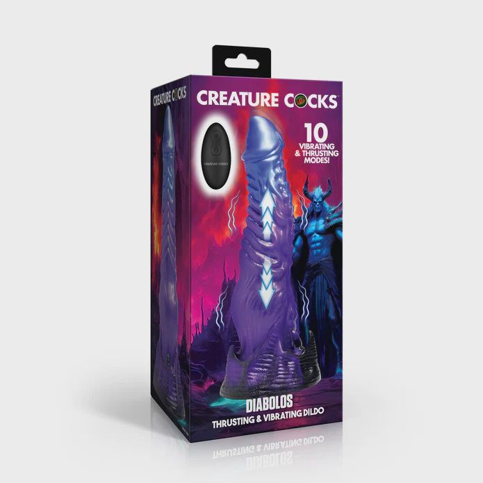 Diabolos Thrusting &amp; Vibrating Dildo