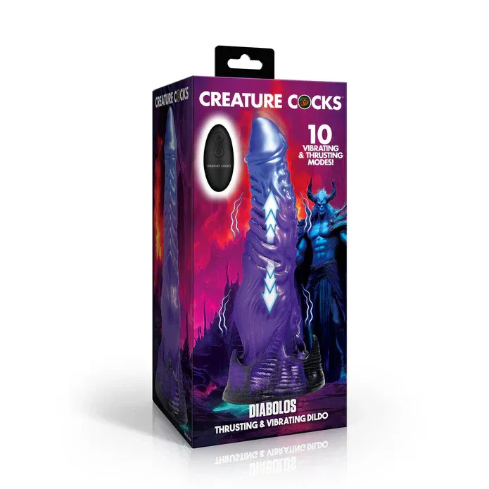 Diabolos Thrusting &amp; Vibrating Dildo