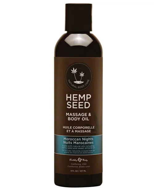 Earthly Body Massage &amp; Body Oil - 8 oz Moroccan Nights