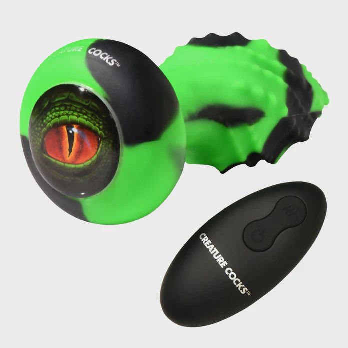 Eye of the Spawn Vibrating &amp; Squirming Silicone Butt Plug