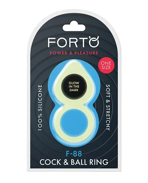 F-88: Double Ring 100% Liquid Silicone O/S Glow