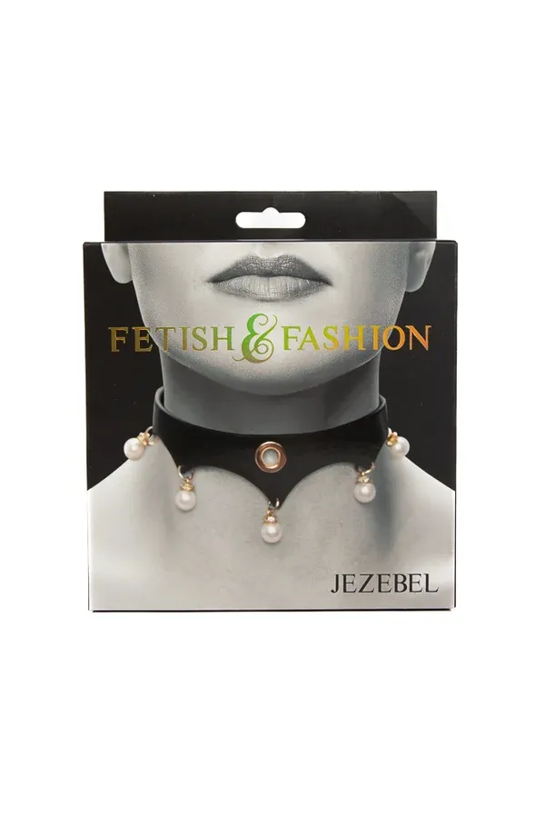 Fetish &amp; Fashion Jezebel Collar - Black