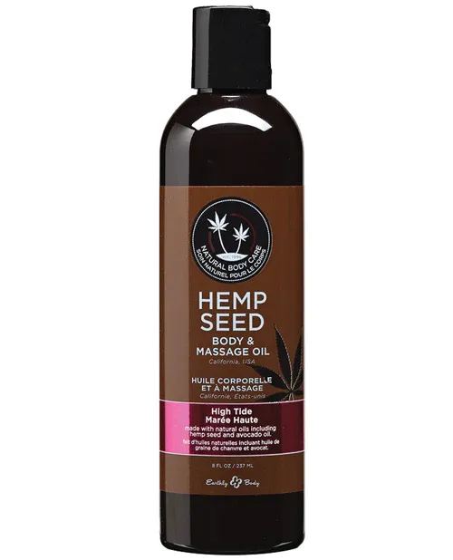 Earthly Body Massage &amp; Body Oil - 8 oz High Tide