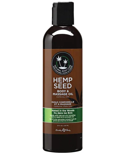 Earthly Body Massage &amp; Body Oil - 8 oz Naked in the Woods