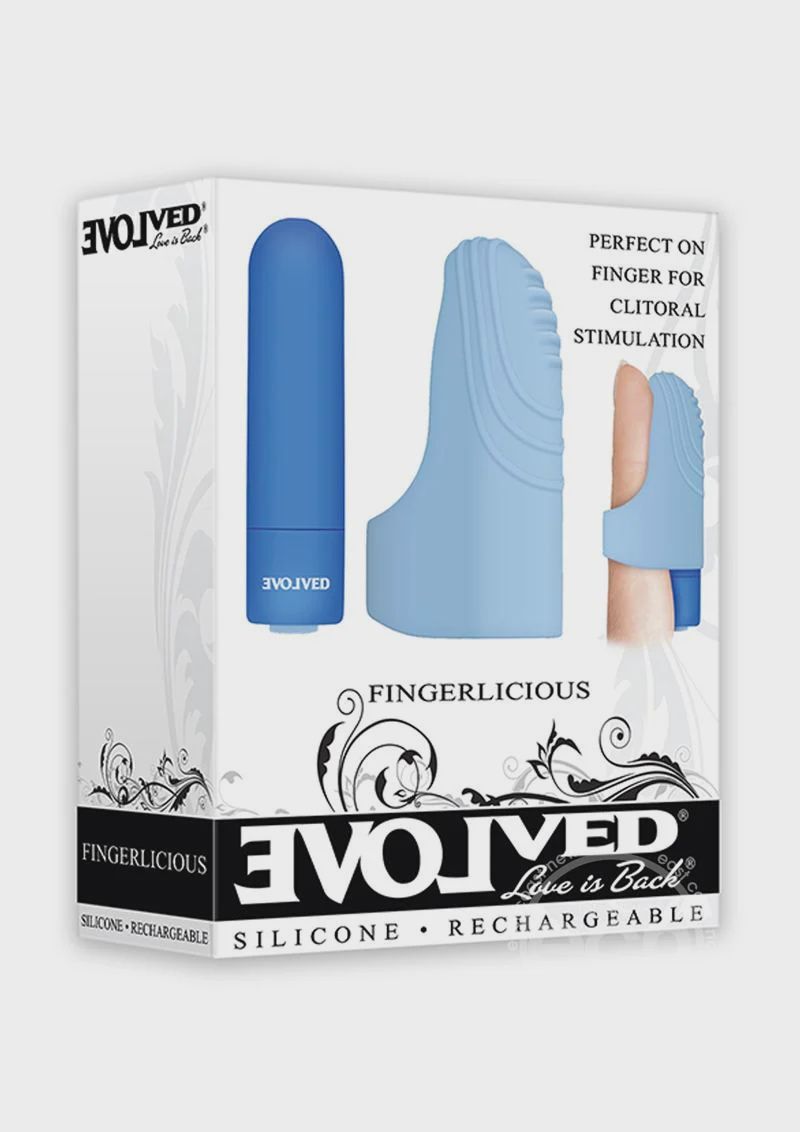 Fingerlicious Clitoral Stimulation Silicone Rechargeable Waterproof Blue