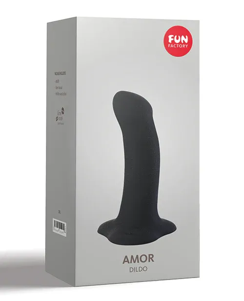 Fun Factory Amor 5.5" Silicone Dildo - Black