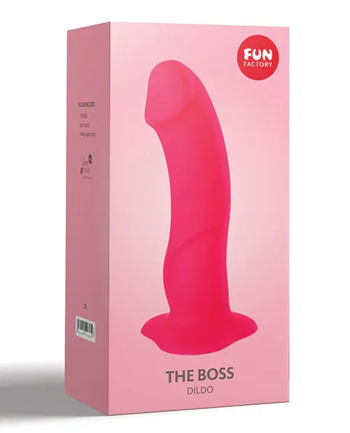 Fun Factory The Boss 7" Girthy Silicone Dildo - Pink