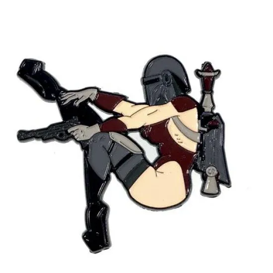 Geeky and Kinky Miss Mando Fett Pin