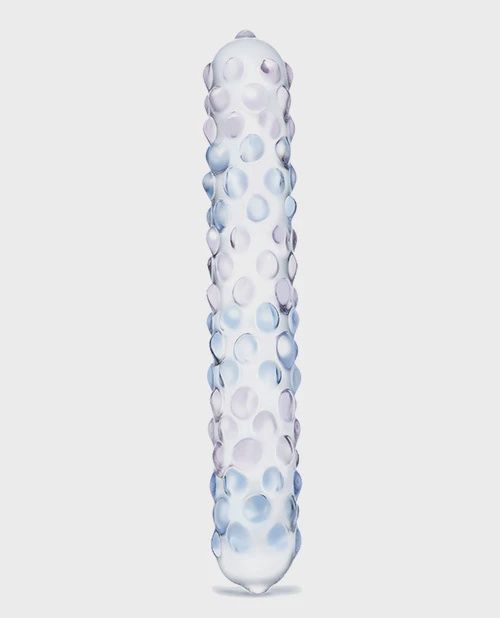 Glas Purple Rose Nubby Dildo