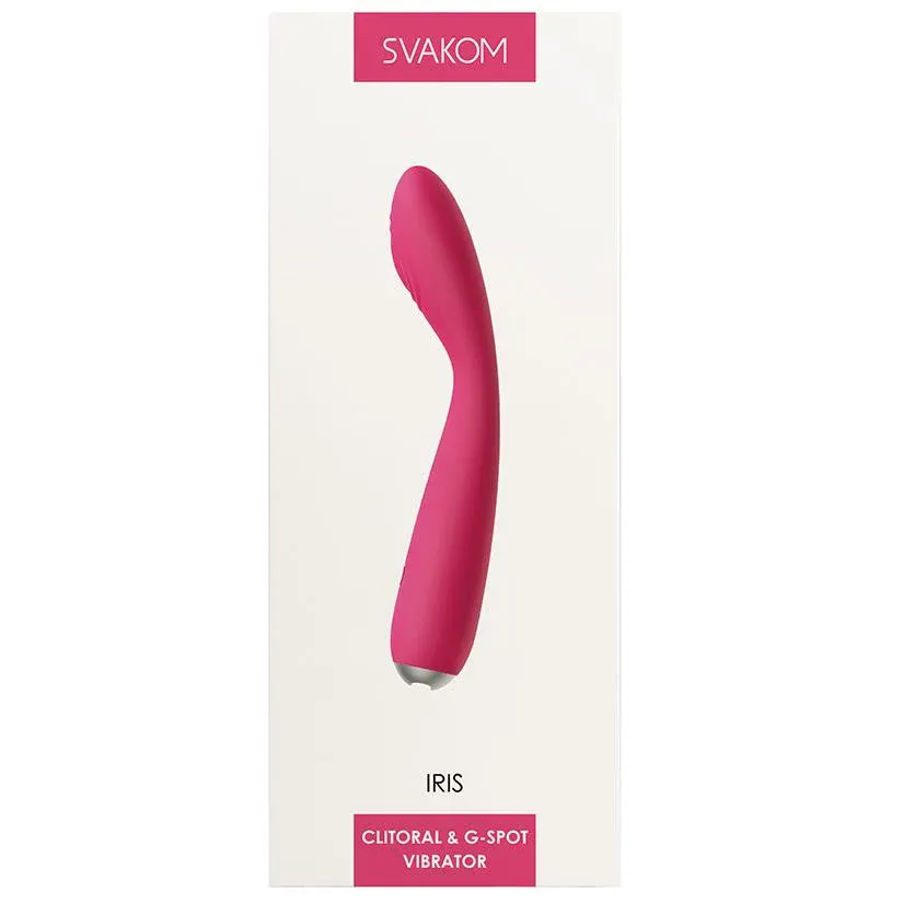 Iris Clitoral &amp; G-Spot Vibrator-Plum Red
