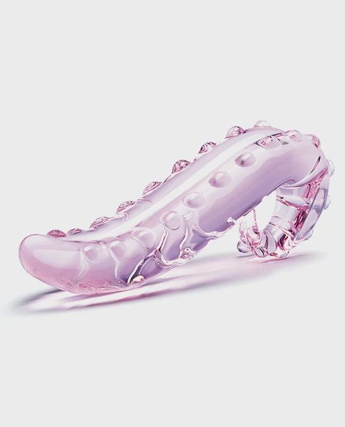 Glas 6" Lick-it Glass Dildo - Pink