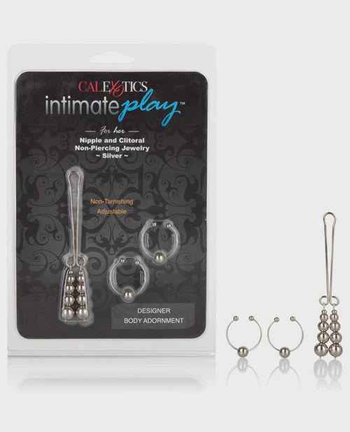 Intimate Play Nipple &amp; Clitoral Body Jewelry - Silver