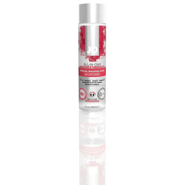 JO All-In-One Sensual Massage Glide Warming 4 oz.