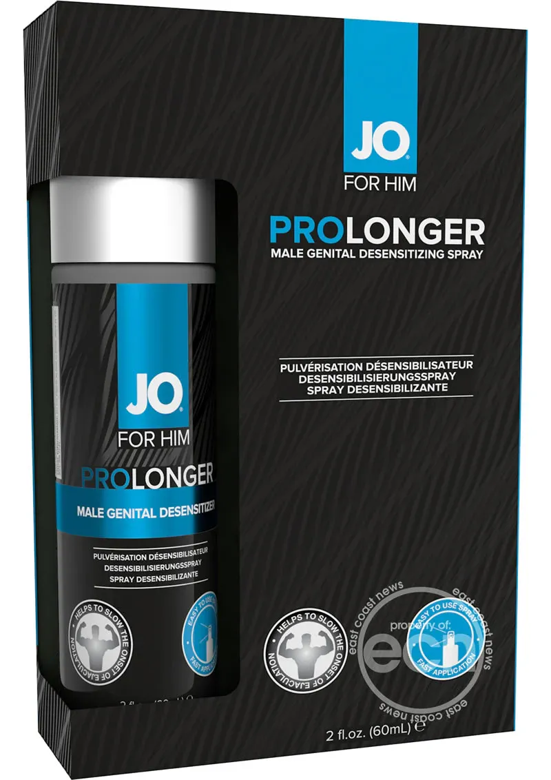 Jo Men Prolonger Desensitizing Gel 2 Ounce Spray with Benzocaine