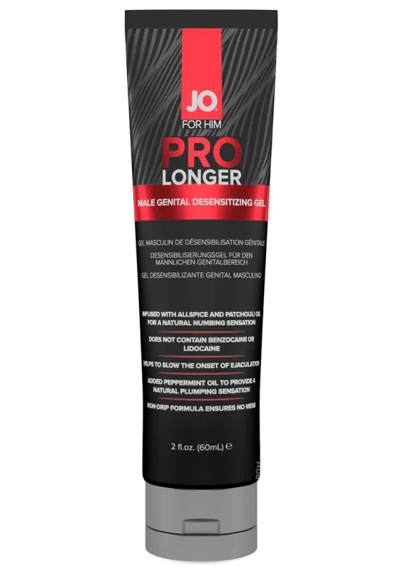Jo Pro Longer Male Genital Desensitizing Gel 2 Ounces