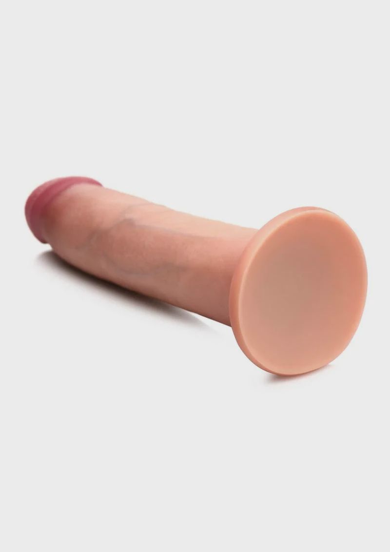 Jock Dual Density Silicone Dildo 8in - Vanilla