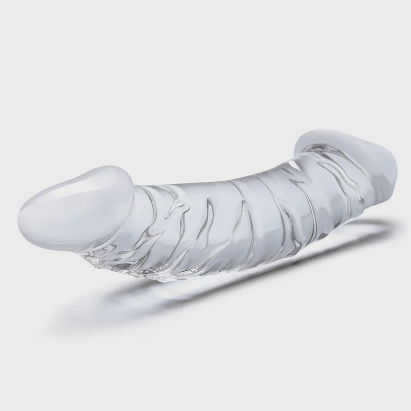 Glas 10.5'' Girthy Realistic Glass Double Dong