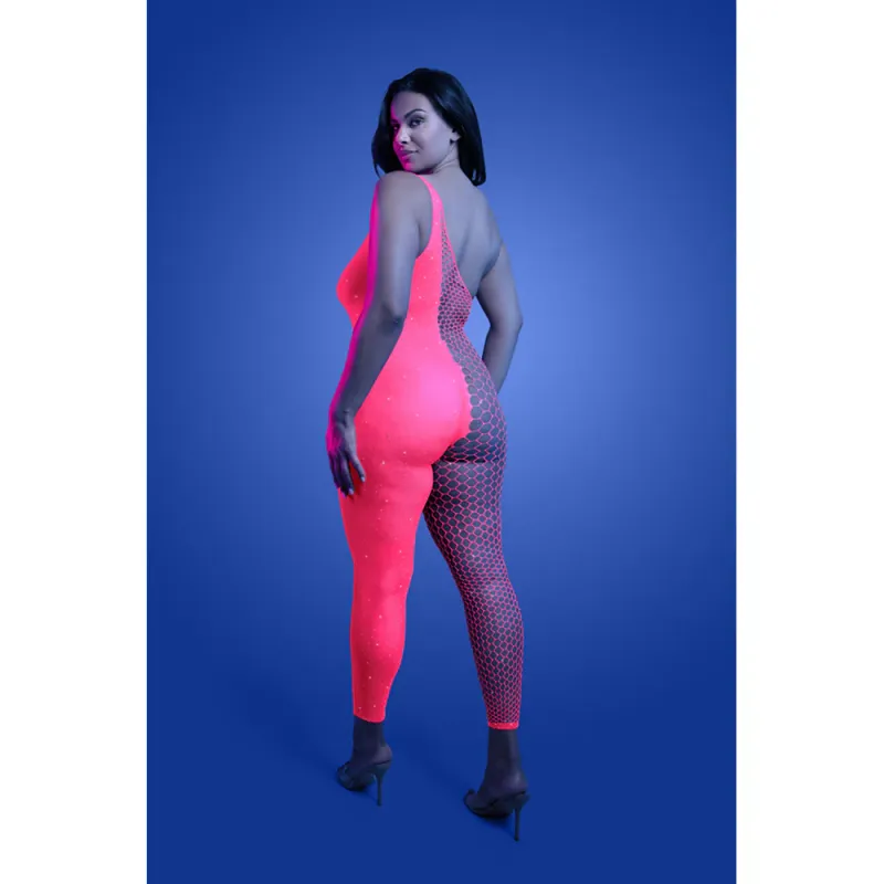 Hyperdrive Rhinestone Bodystocking Queen Size