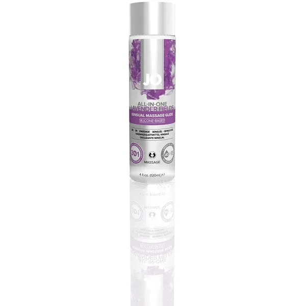 JO All-In-One Sensual Massage Glide Lavender 4 oz.