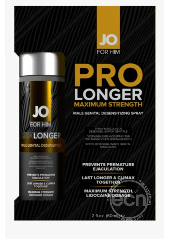 Jo For Him Pro Longer Desensitizing Spray 2 Ounce with Lidocaine
