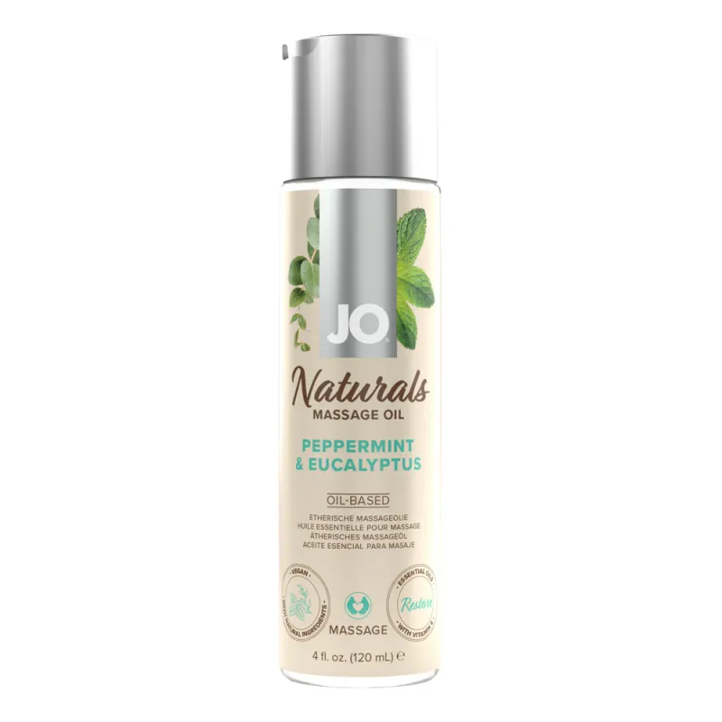 Jo Naturals Peppermint &amp; Eucalyptus Massage 4 Oz.