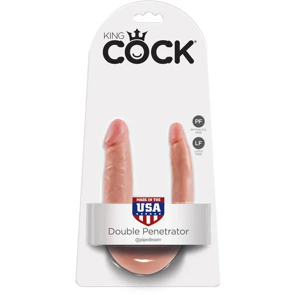 King Cock U-Shaped Small Double Trouble Flesh