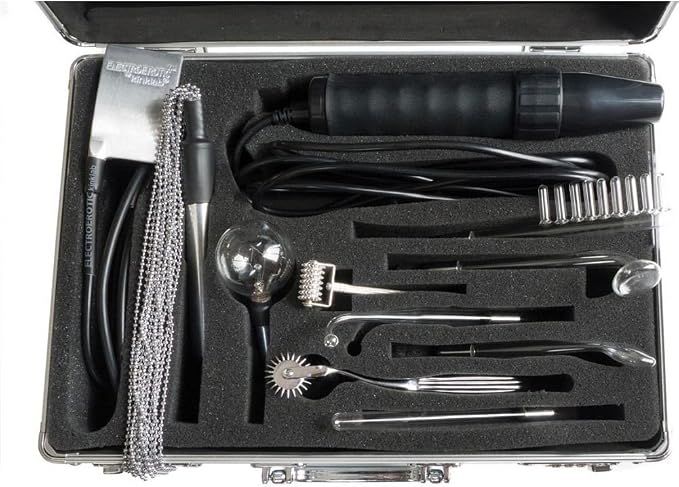 KinkLab Agent Noir Electro Erotic Neon Wand Kit