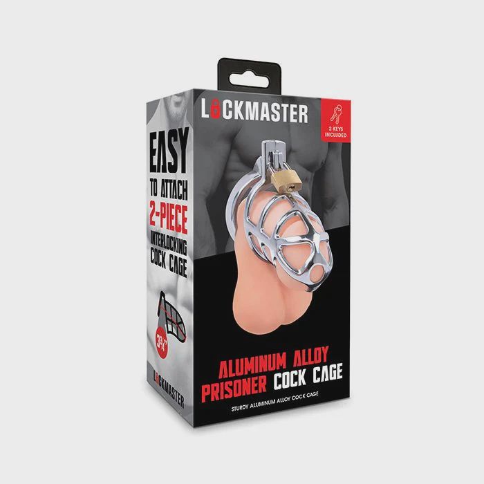 Lockmaster 3.75" Stainless Steel Prisoner Cock Cage - Silver