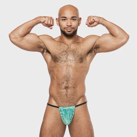 Male Power Caribbean Crush Posing Strap Mint O/S