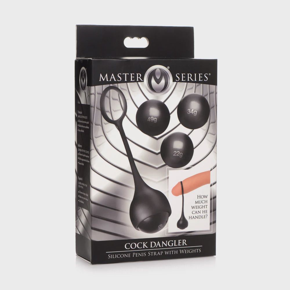 Master Series Cock Dangler Silicone Penis Strap With Weights