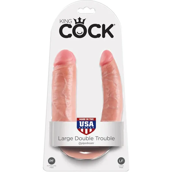 King Cock U-Shaped Large Double Trouble Flesh