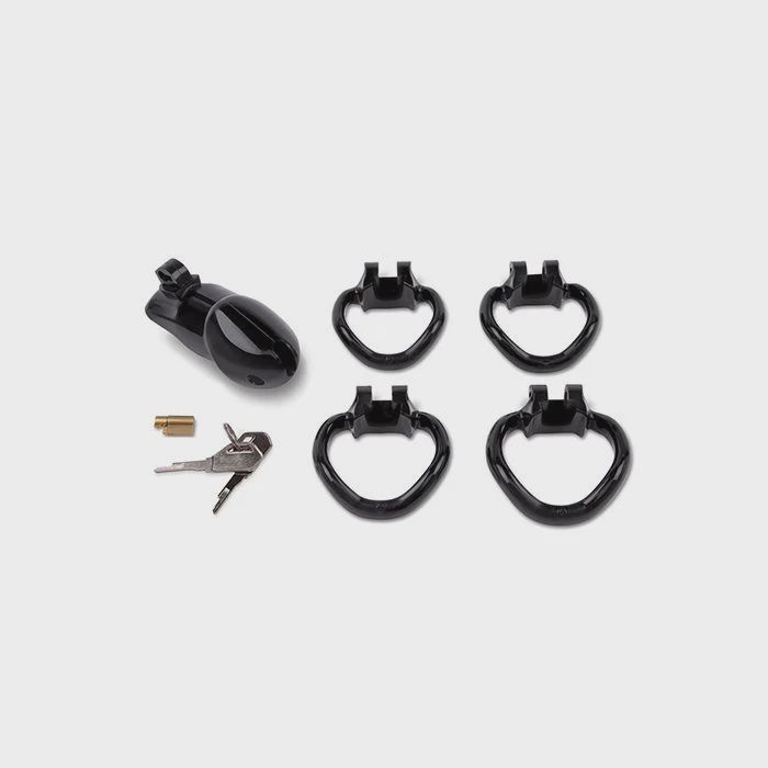Lockmaster 4" Resin Cock Cage - Black