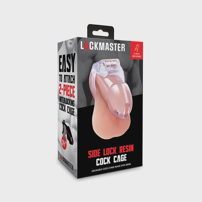 Lockmaster 3.5" Side Lock Resin Cock Cage - Clear