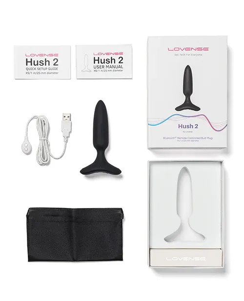 Lovense Hush 2 - App-Compatible Butt Plug - 1 in.